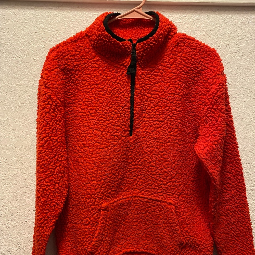 Red cozy sweater